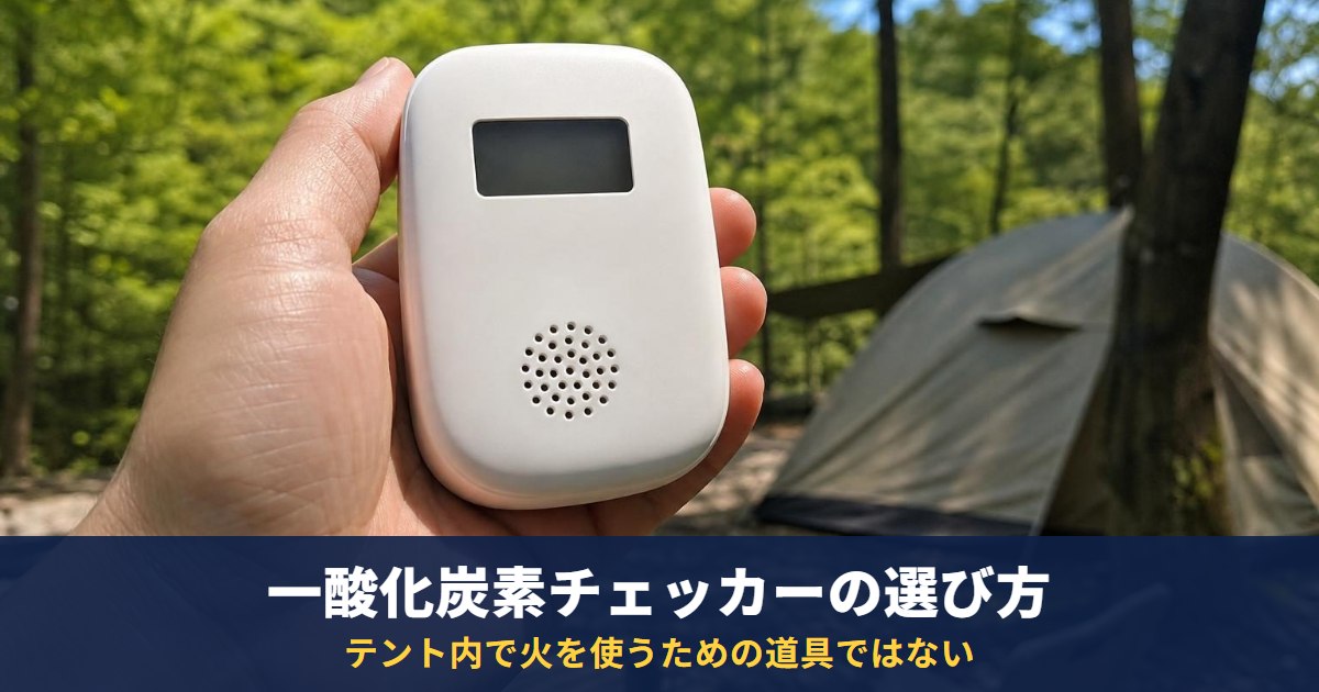 一酸化炭素チェッカーは日本製がおすすめ？「日本製」は本体とセンサーで違う｜テント内で火を使うための道具ではない